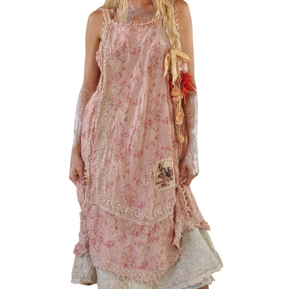 Magnolia Pearl Pink Floral Lace Slip Dress Molly Sundress 878 NWT SOLD OUT